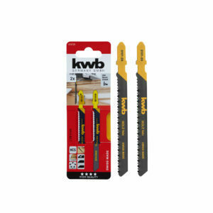 Hojas de sierra de calar, trabajo en madera, diente especial de incisión, HCS vástago de una leva KWB