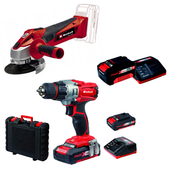 Kit Taladro y Esmeril Einhell 18V OP2