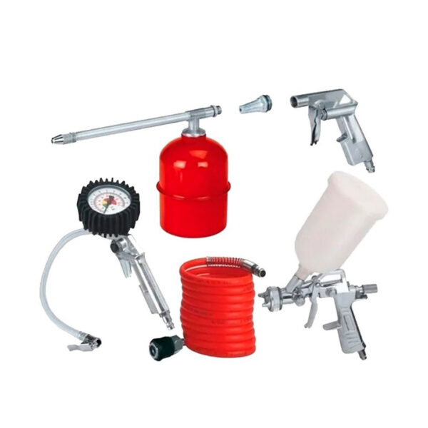 Set 5 Pzas, accesorios para Compresor Einhell