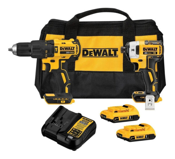 Kit Taladro percutor + atornillador de Impacto dewalt dck223D2-B2c