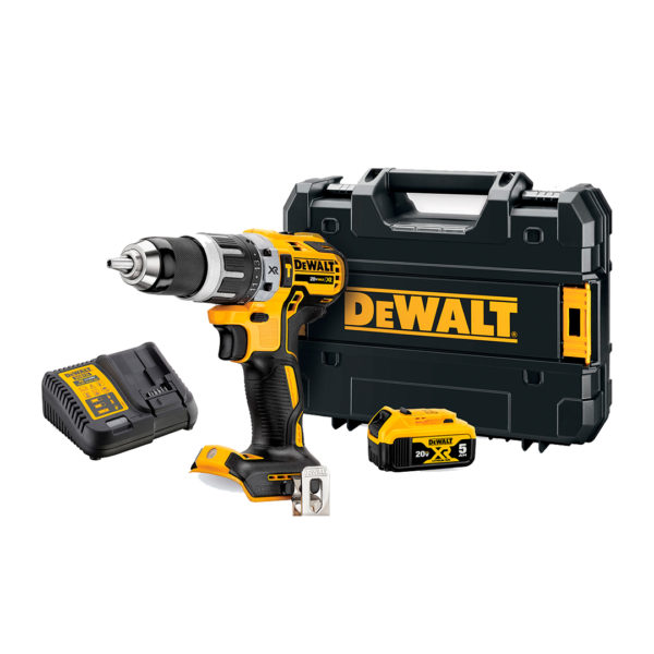 Taladro Percutor 20v S/carbones + 1 Bat 5ah Dewalt Dcd796p1