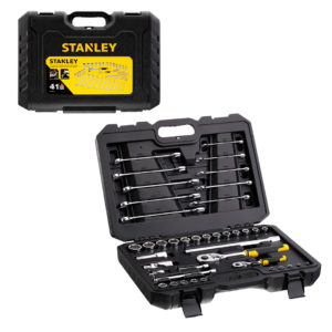 Set Mecánico 41 Piezas Llaves Y Dados Stanley Stmt82832-1