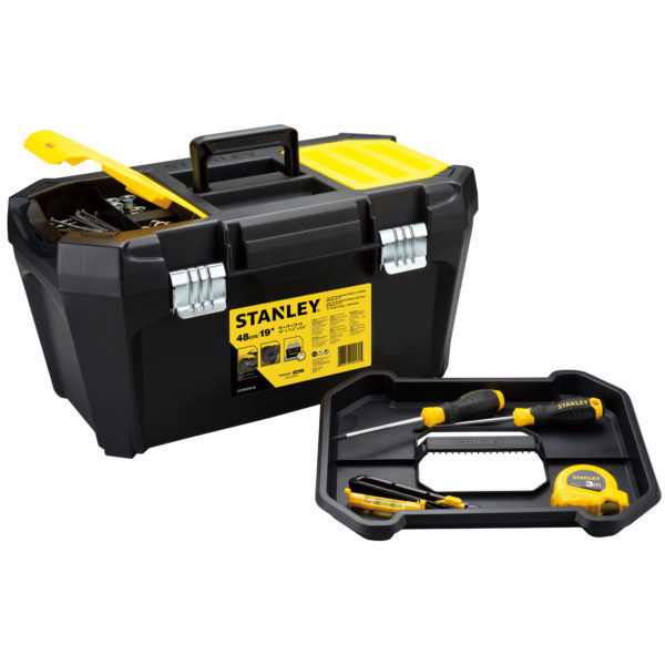 Taladro Rotación 12v + Caja + 3 Herr. Stanley Scd121s1-promo