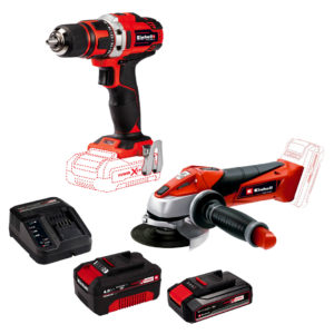 Kit Taladro + Esmeril Inalambrico Einhell 18v + 2 Baterias