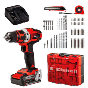 Kit Taladro Einhell TE-CD 18/40 Li + 69 Acc (1x2,5 Ah)
