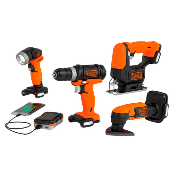 Kit Gopack 4 Herramientas Eléctricas 12v Black+decker Bdck502c1-b3