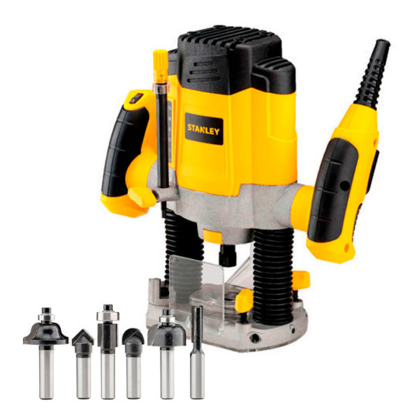 Fresadora 1200w + Cepillo Eléctrico Stanley Srr1200-stpp7502