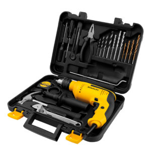 Taladro Percutor 700w + Set 18 Acc. Stanley Sdh700kv-b2c