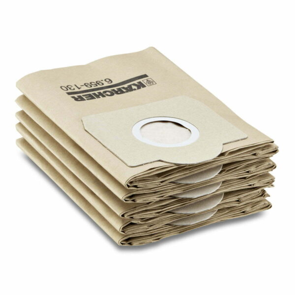 Set 5 Bolsas De Papel Aspiradora Karcher Wd3-se4001-nt 20