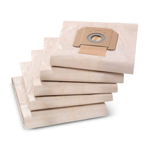 Set 5 Bolsas de Papel para Karcher NT 48/1 - NT 65/2 - NT 70/2 - NT 90/2