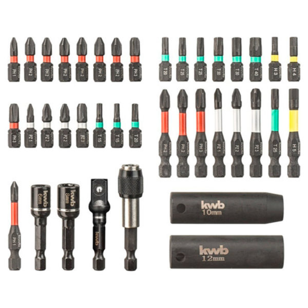 Set 39 Puntas Impact Force KWB