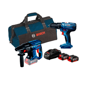 Taladro Percutor GSB 180 + Martillo GBH 180-Li+ 2 Baterias Bosch
