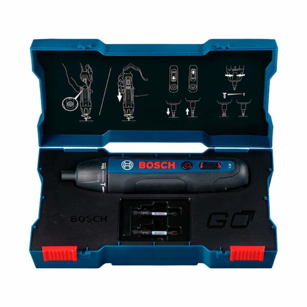 Atornillador Bosch GO + 2 Bits