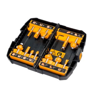 Set 12 Fresas para Madera 8 MM Dewalt Dt90016-qz