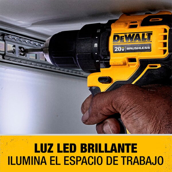 Taladro Atornillador Atomic 20v + 2 Bat Dewalt Dcd708d2-b2