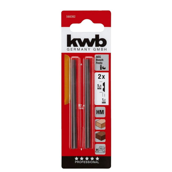 Set Cuchillas 82 mm repuesto para cepillo Einhell