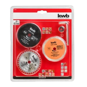 Set 3 mini Discos 85x10 mm KWB para mini sierra Einhell