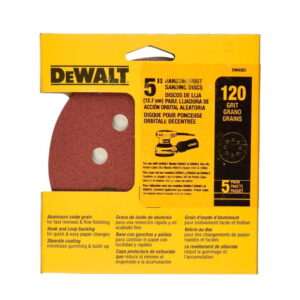 Set 5 Lijas con velcro Dewalt DW4303 Grano 120