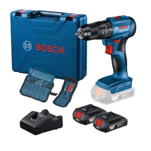 Taladro Percutor Bosch 18V GSB 185-Li + 2B + Accesorios