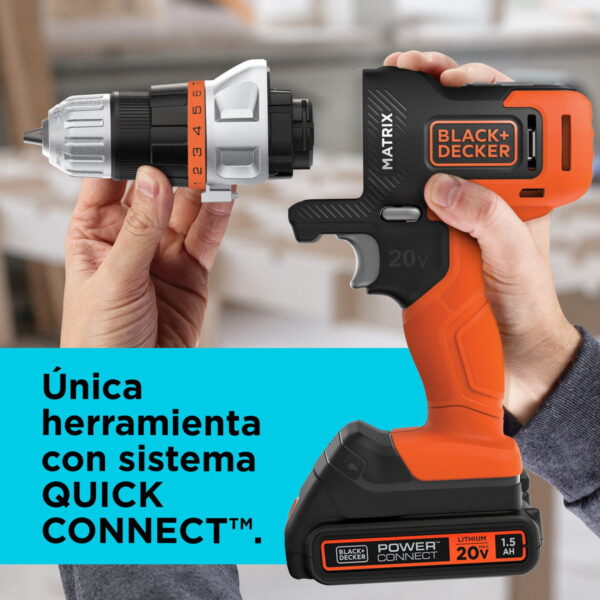 Herramienta Multipropósito 20v 6en1 Matrix MTX20K6A Black+decker
