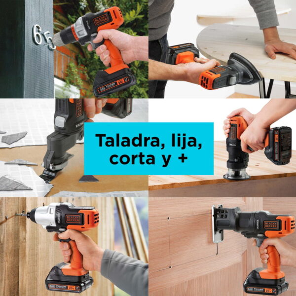 Herramienta Multipropósito 20v 6en1 Matrix MTX20K6A Black+decker