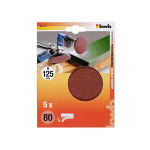 DISCO DE LIJA GRANO 80 125 MM KWB 488320