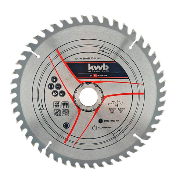 DISCO SIERRA 250X30MM 48D KWB 589351