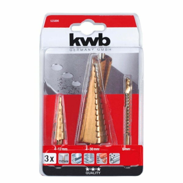 SET DE BROCAS ESCALONADAS 3PZ KWB 525890