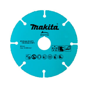 DISCO DE SIERRA GRANO CARBURO 115mm x 1.0mm x 22.23mm - HM Makita B-57716