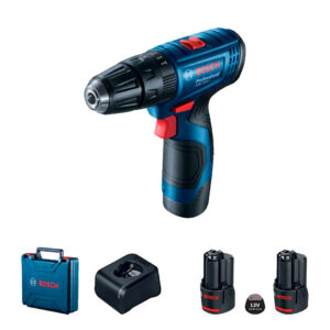 Kit Taladro Percutor Inal. Bosch 12V GSB 120-LI + 2B