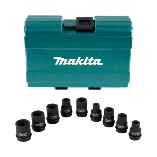 Set 9 Dados de Impacto Makita B-66232 - toma de 1/2"