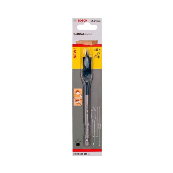 Broca Para Madera Plana Bosch Self Cut Speed 14x152mm