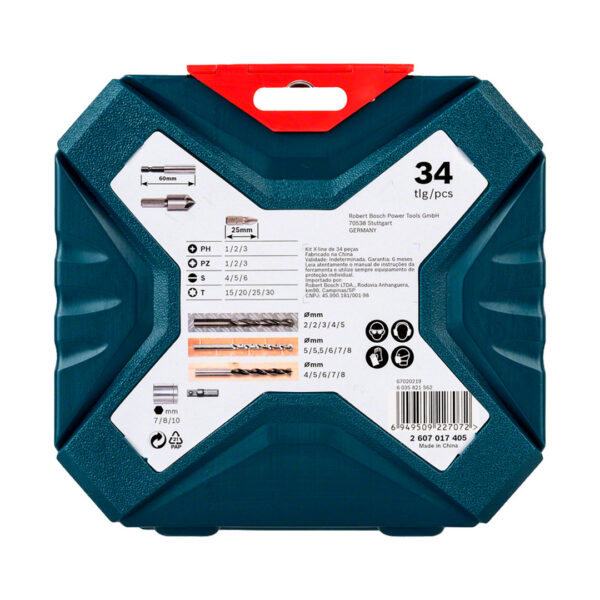 Set Puntas y Brocas 34 Pzs Bosch X-Line 2607017405