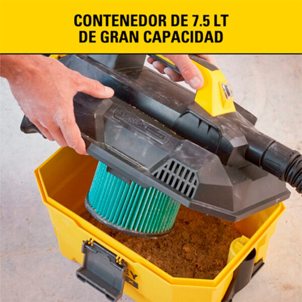 Aspiradora Inalámbrica Alta Eficiencia 20v Stanley Scv002-b2 - Sin Batería