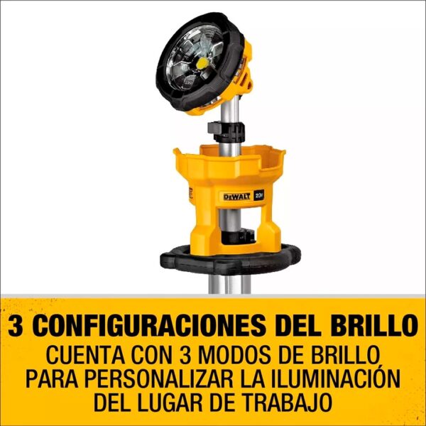 Foco Led Trípode 20v Dewalt Dcl079b - Sin Baterías