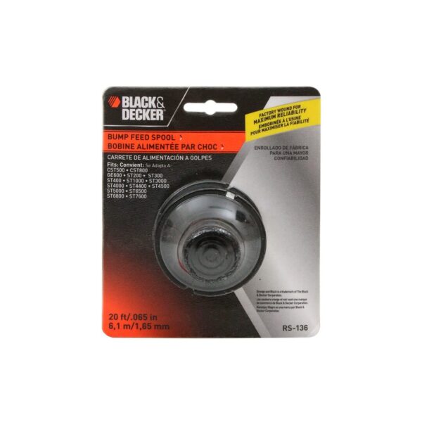 Carrete nylon para orilladora ST4500 RS-136 Black+Decker