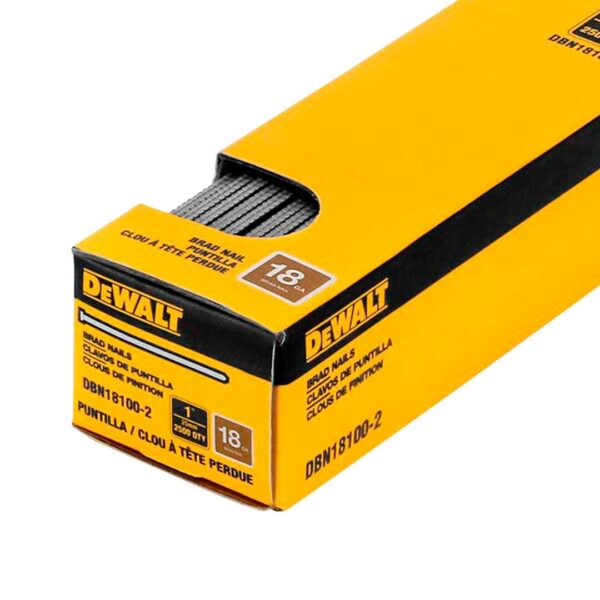 Caja De 2500 Clavos De Puntilla 18ga 1 Dewalt Dbn18100-2
