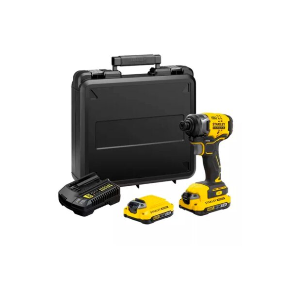 Kit Atornillador De Impacto V20 Fatmax Stanley Sbi810d2k-b2