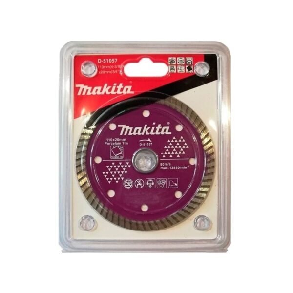 Disco Diamantado Porcelanato 110x20mm Turbo Makita D-51057