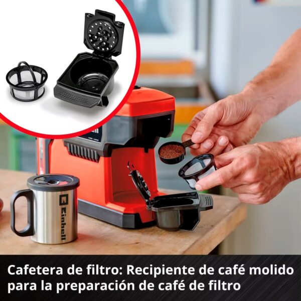 Cafetera Inal. EInhell TE-CF 18 - Sin Baterías