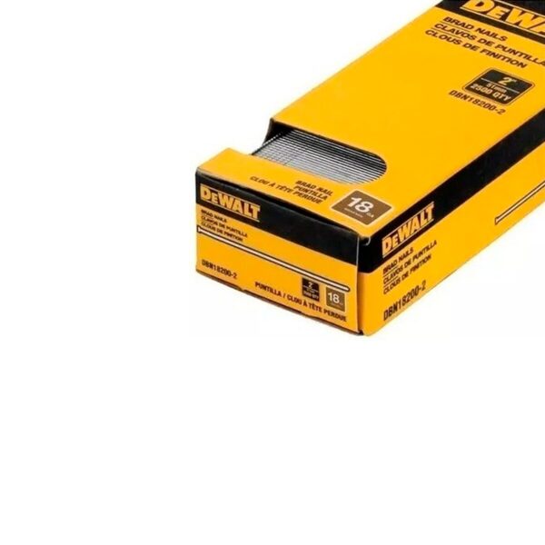 Clavo de puntilla Dewalt 18ga 2" 2500un DBN18200-2