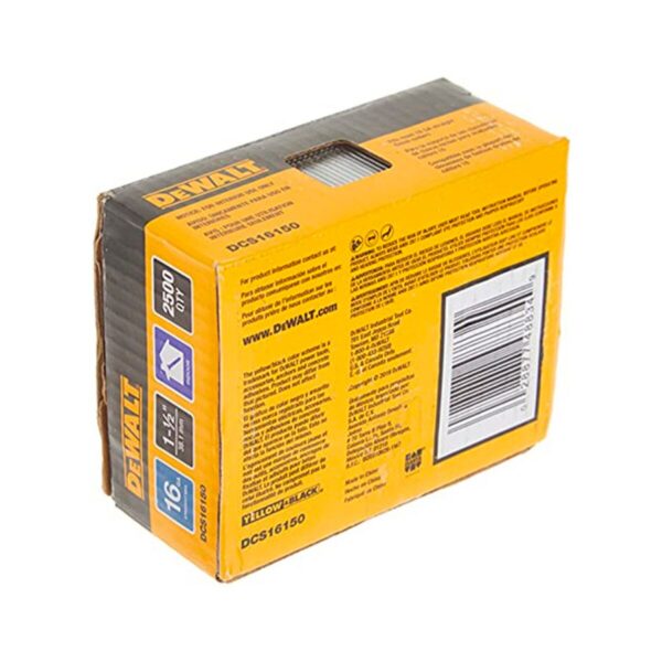 Clavo de acabado Dewalt 16ga 1-1/2" 2500un DCS16150