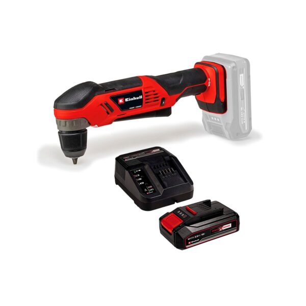 Kit Taladro Angular Einhell Te-ad 18 + Carg y Bat 2,5 AH