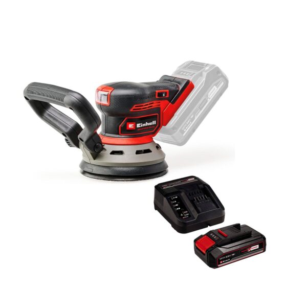 Kit Lijadora Rotorbital EInhell Tp-rs 18/32 BL + Carg y Bat 2,5 AH