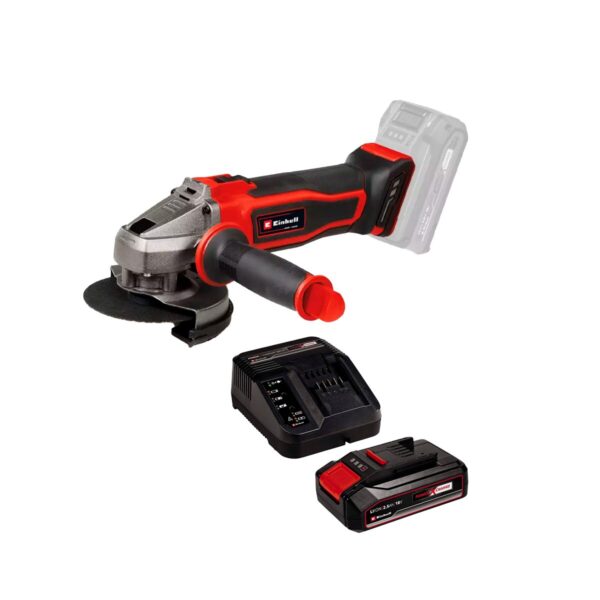 Kit Esmeril Inal. Einhell TE-AG 18/115-2 + Carg y Bat 2,5 AH