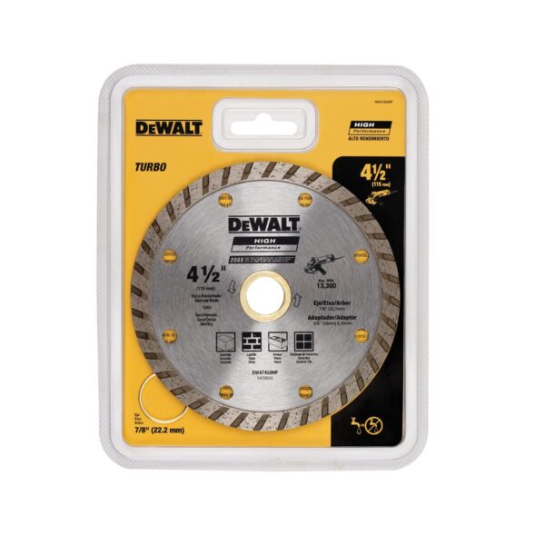 Disco Diamantado Ranurado Concreto 4 1/2 Dewalt Dw47450hp