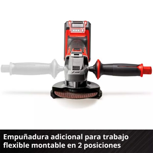 Kit Esmeril Inal. Einhell TE-AG 18/115-2 + Carg y Bat 2,5 AH