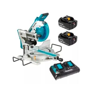 Kit Ingleteadora Inal. Makita DLS111PT2 Inc. Carg y Bat 5AH X2