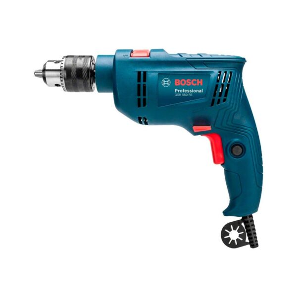 Taladro Impacto Bosch GSB 550 re + mango + maletín 06011B60N2