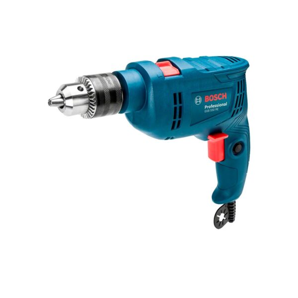 Taladro Impacto Bosch GSB 550 re + mango + maletín 06011B60N2